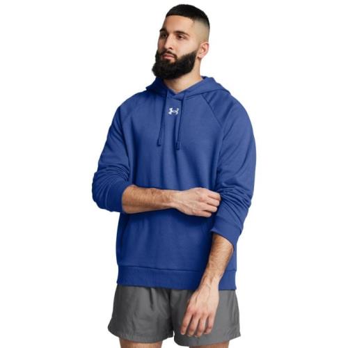 Under Armour Mikina UA Rival Fleece Hoodie Blue XXLXXL