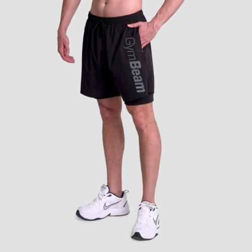 GymBeam Šortky 2in1 Essence Black L