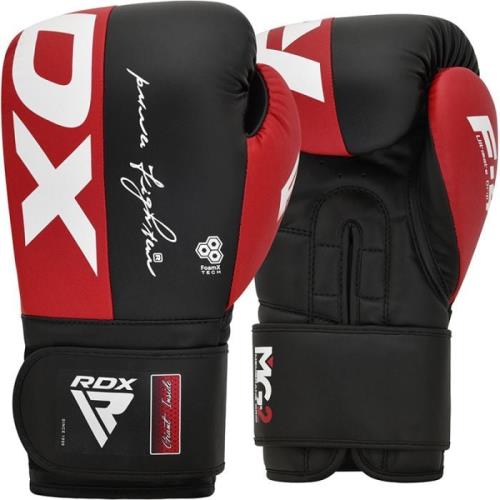 RDX Boxerské rukavice F4 HOOK & LOOP Red 12 OZ