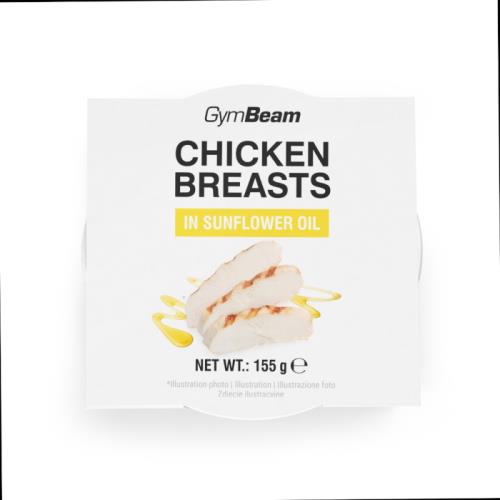 GymBeam Kuracie prsia v slnečnicovom oleji 155 g