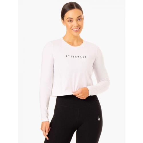Ryderwear Dámske tričko Long Sleeve Top Foundation White XS