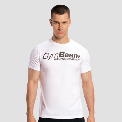 GymBeam Tričko Fitness White XXL