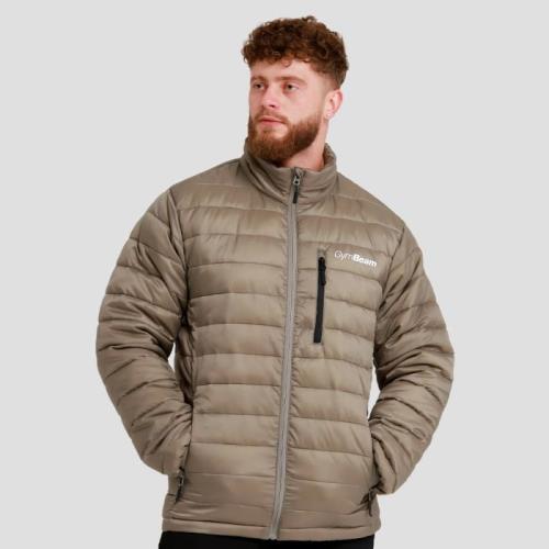 GymBeam Pánska bunda Puffer Vetiver/Black  LL