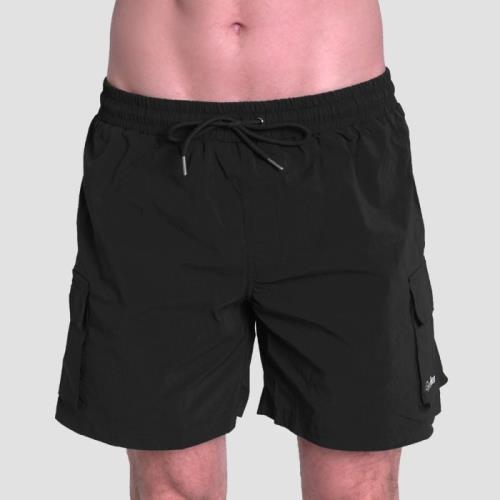 GymBeam Pánske plavecké šortky Cargo Black S