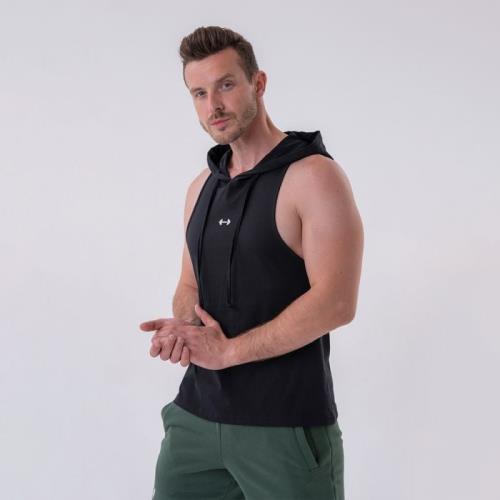 NEBBIA Pánske Tielko Hoodie Black XLXL