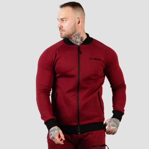 GymBeam Mikina Zipper Classic Burgundy M