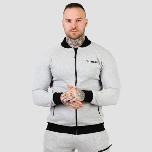GymBeam Mikina Zipper Classic Grey M