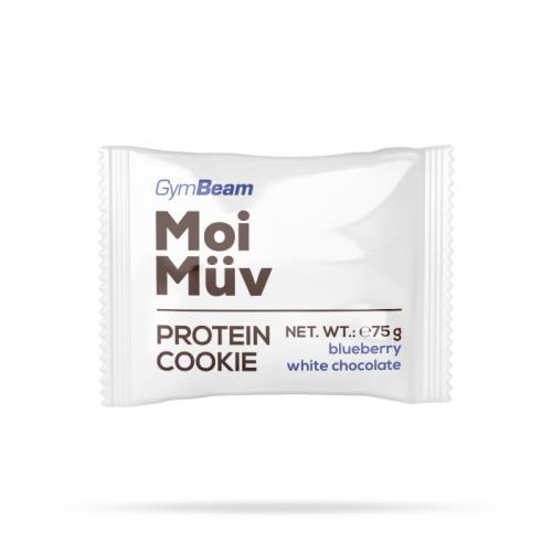 GymBeam MoiMüv Protein Cookie 12 x 75 g čučoriedka-biela čokoláda
