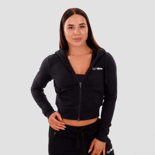 GymBeam Dámska mikina Zip-up TRN black MM