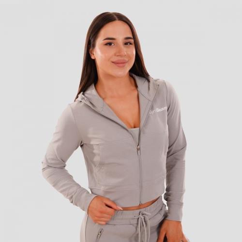 GymBeam Dámska mikina Zip-up TRN grey MM