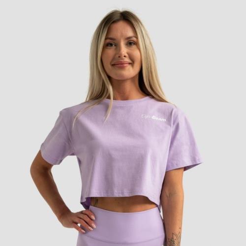 GymBeam Dámske tričko Cropped Limitless Lavender LL