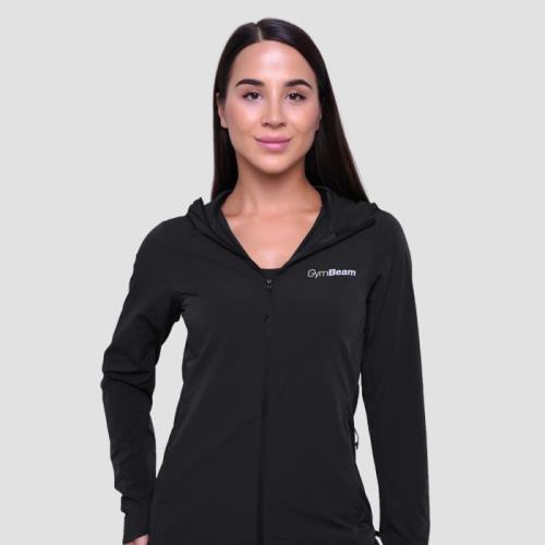 GymBeam Dámska bežecká bunda Pulse Black LL