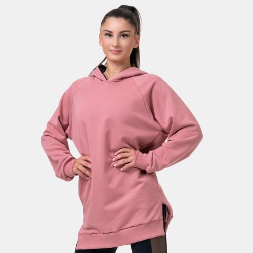 NEBBIA Dámska mikina Everyday Hero Long Old Rose L
