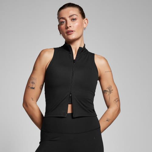 Dámske tielko MP Tempo na zips – čierne - XL