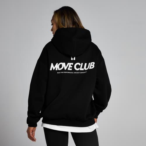 Unisex kapucňová mikina MP Move Club – čierna - S-M