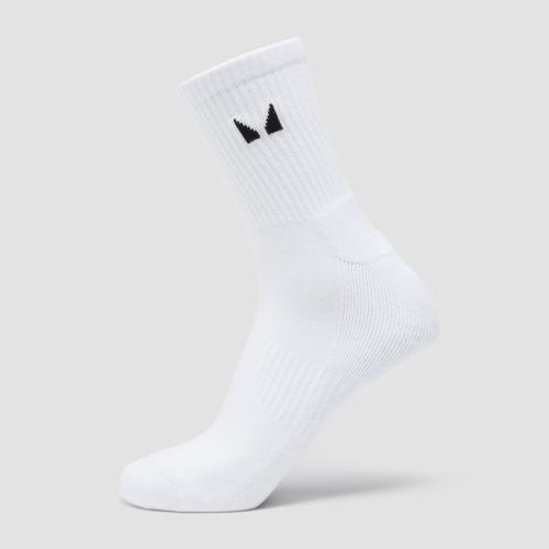MP Unisex Crew Socks (1 Pack) - White - UK 2-5