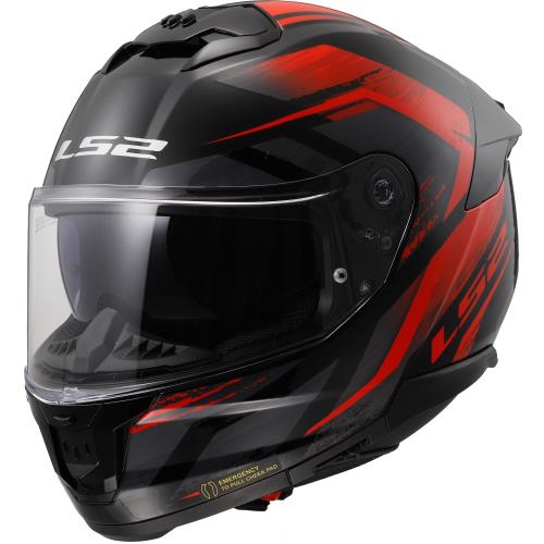 LS2 FF808 Stream II Fury Black Red XXL (63-64)