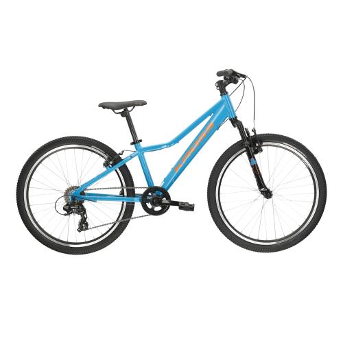 Kross Hexagon JR 1.0 24" - model 2025 modrá / oranžová / lesk - S (12", 130-150 cm)