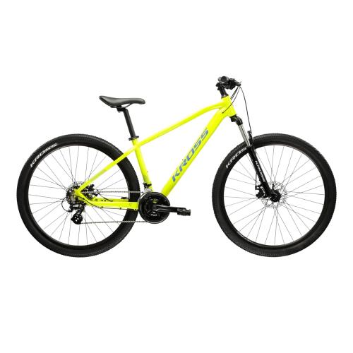 Kross Hexagon 2.0 29" - model 2025 limetková zelená / modrá / lesk - XL (20", 178-188 cm)
